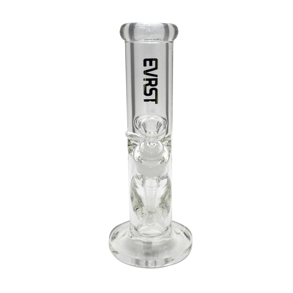EVRST 9mm thick flat bottom straight shooter water pipe with down stem and 14mm male bowl