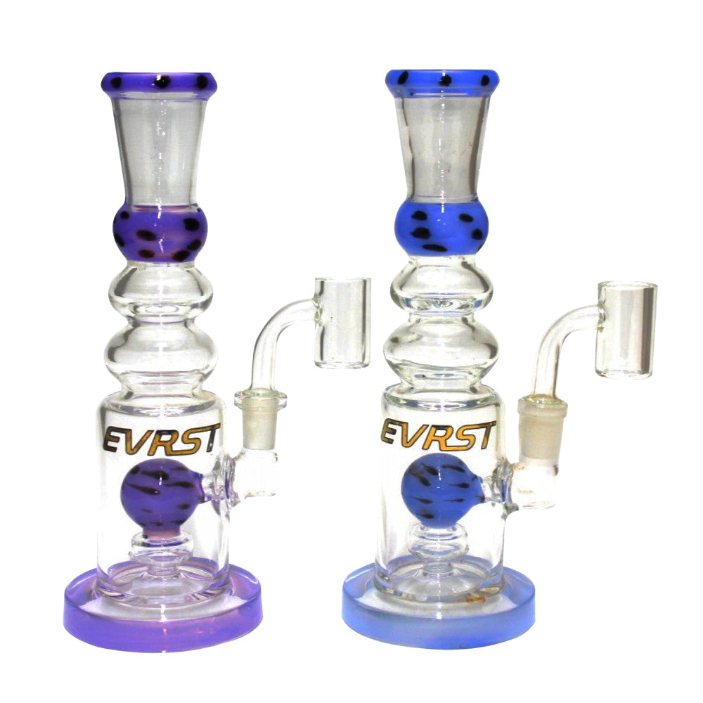 EVRST dotted design water pipe with 14mm male banger for concentrates