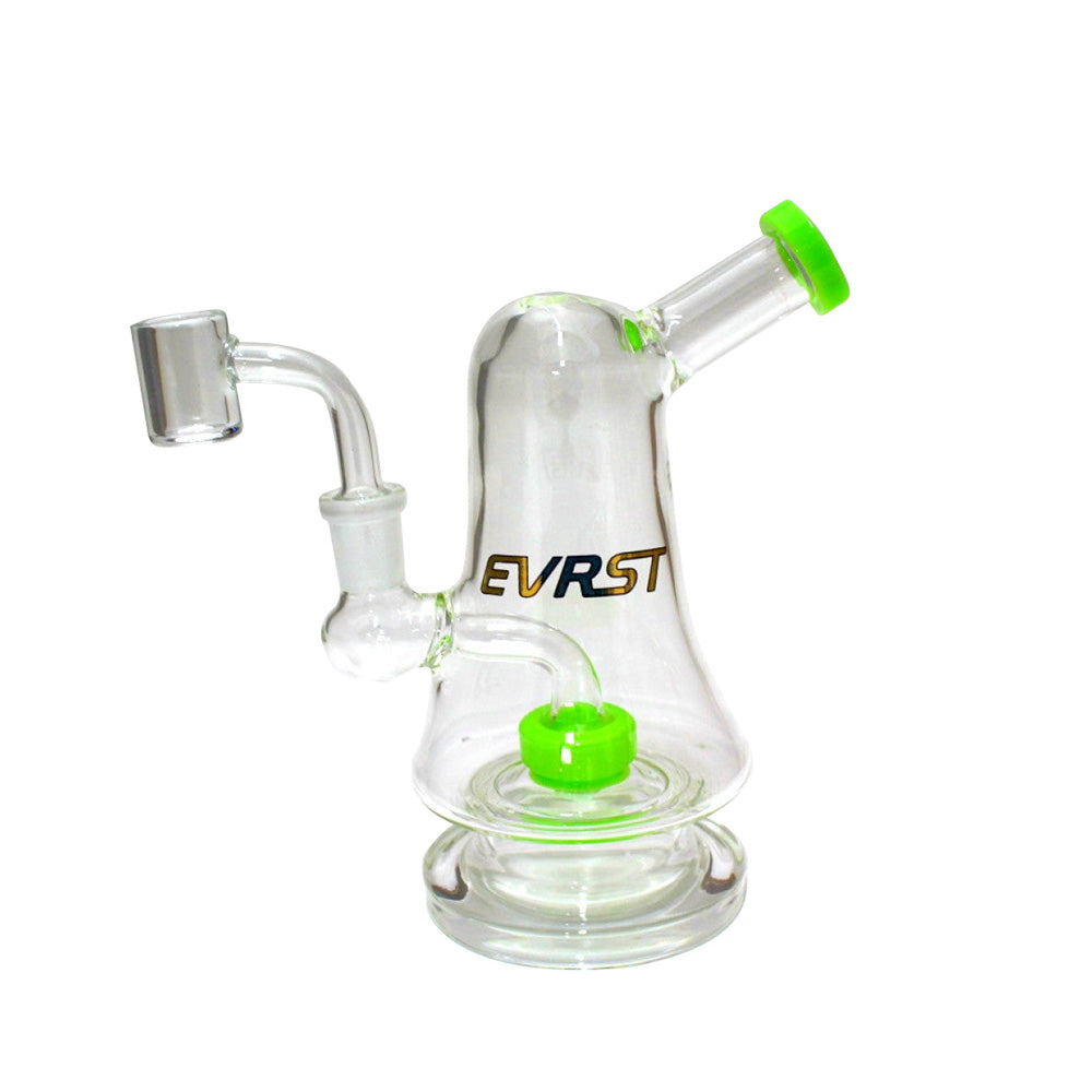 Premium EVRST side arm dab rig featuring 14mm male banger attachment
