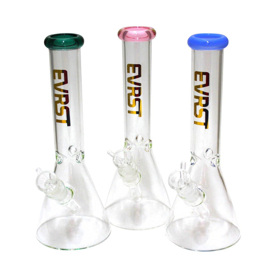 10-inch Evrst beaker water pipe with downstem and 14mm male bowl