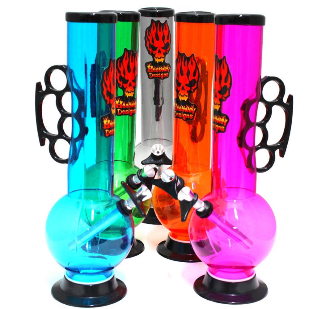 12'' Headway Designs Acrylic Bubble Straight A Punch Water Pipe