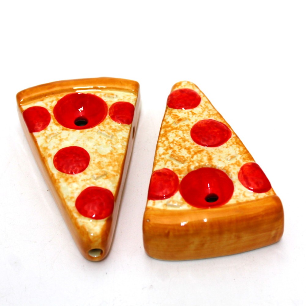 3.5" Ceramic Pizza Mini Hand Pipe