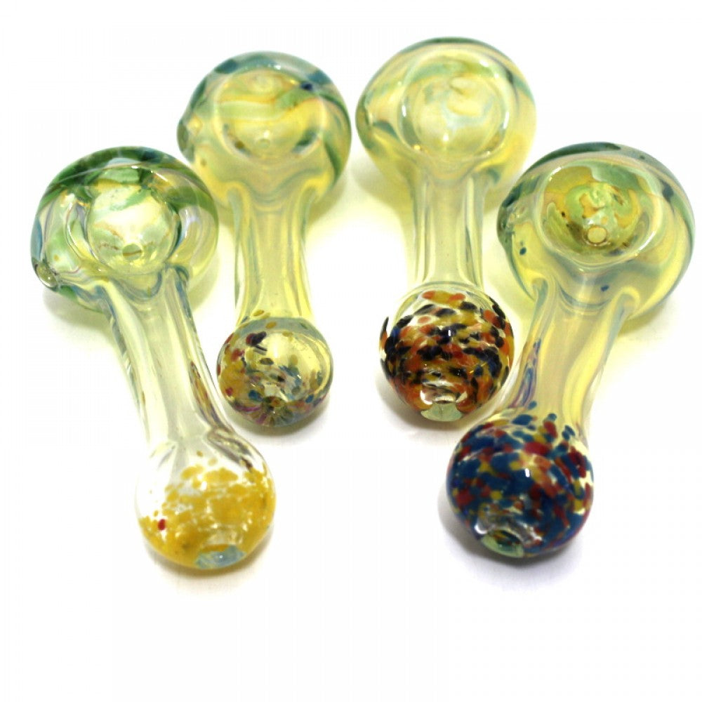 3'' Confetti Color Mouth Glass Hand Pipe