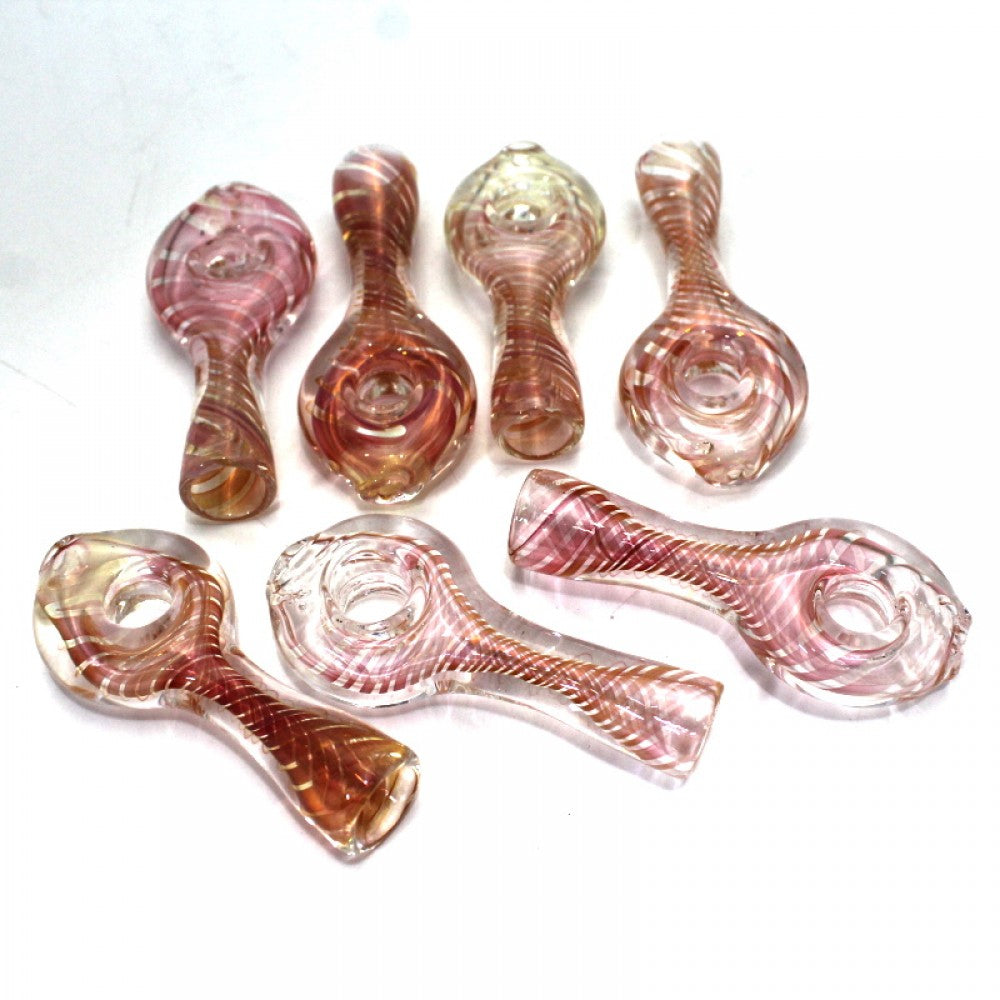 3'' Gold Fumed Donut Design Chillum