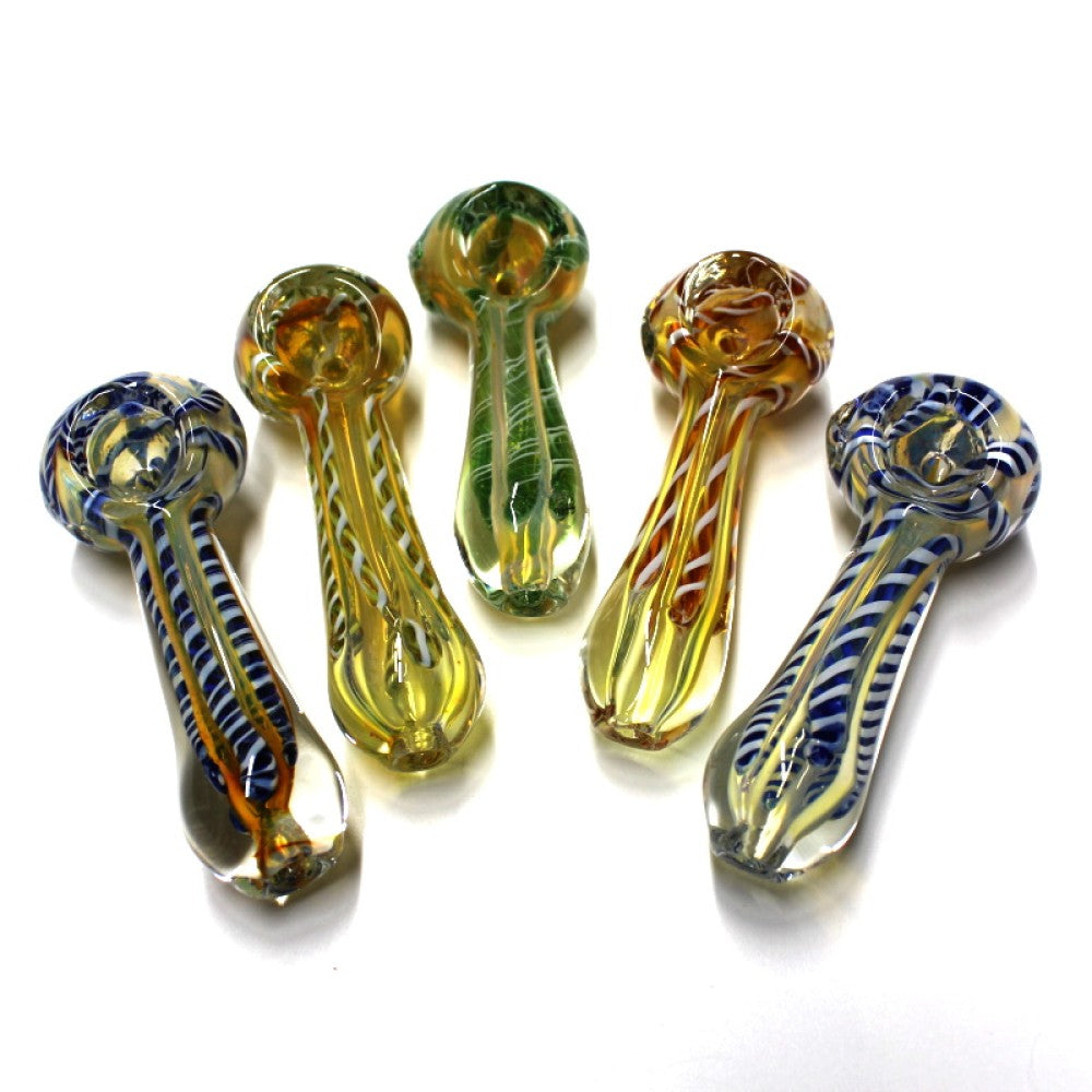 3'' Swirl Color Glass Hand Pipe