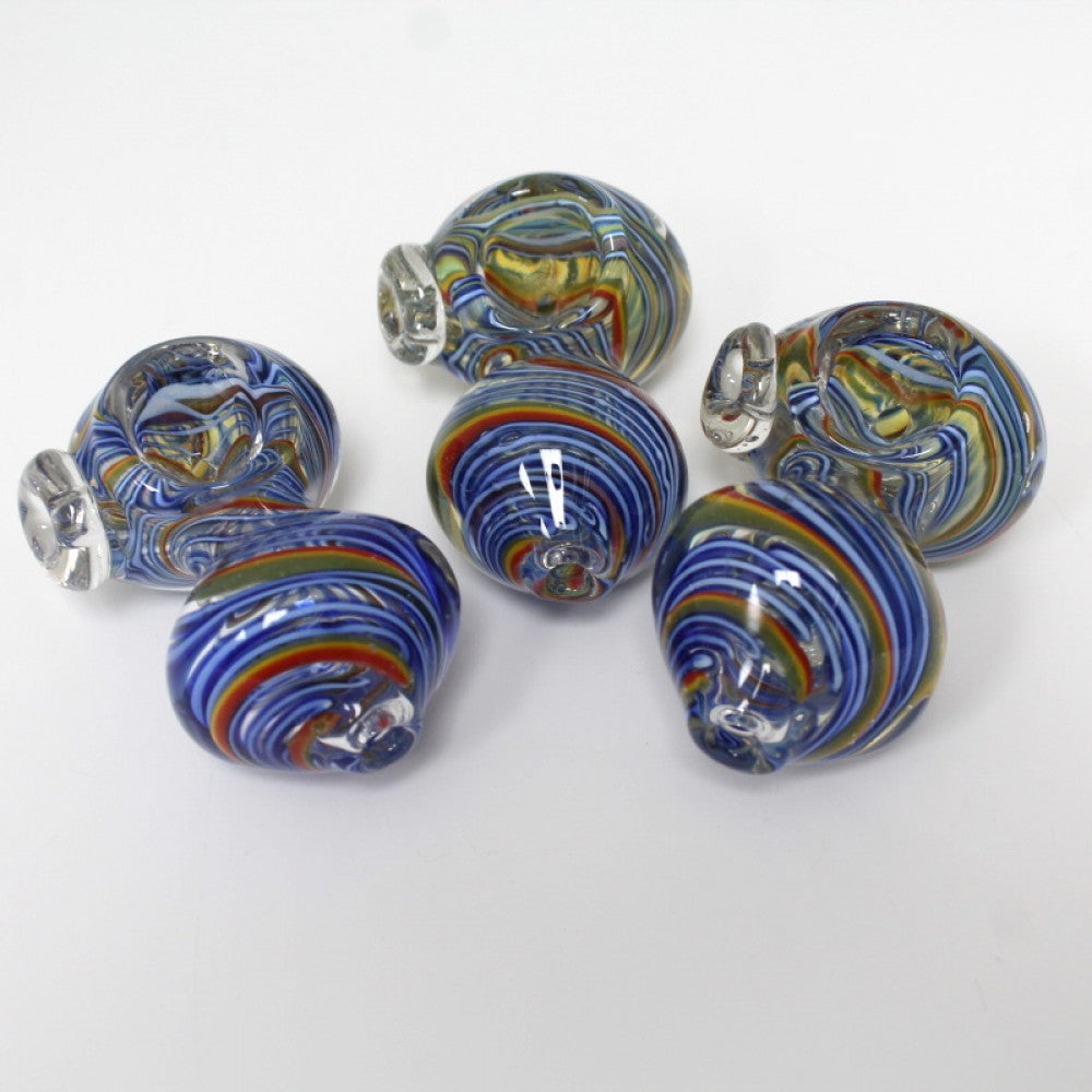 3'' Swirl Color Heavy Glass Hand Pipe