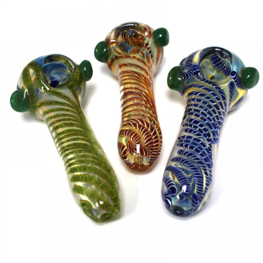 4.5'' Inner Swirl Color Heavy Duty Glass Hand Pipe