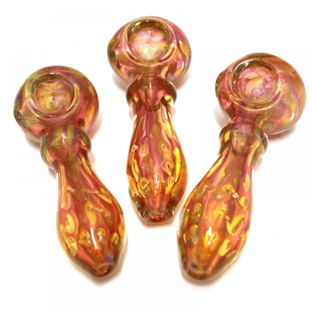 4.5'' Gold Fumed Color Heavy Duty Glass Hand Pipe