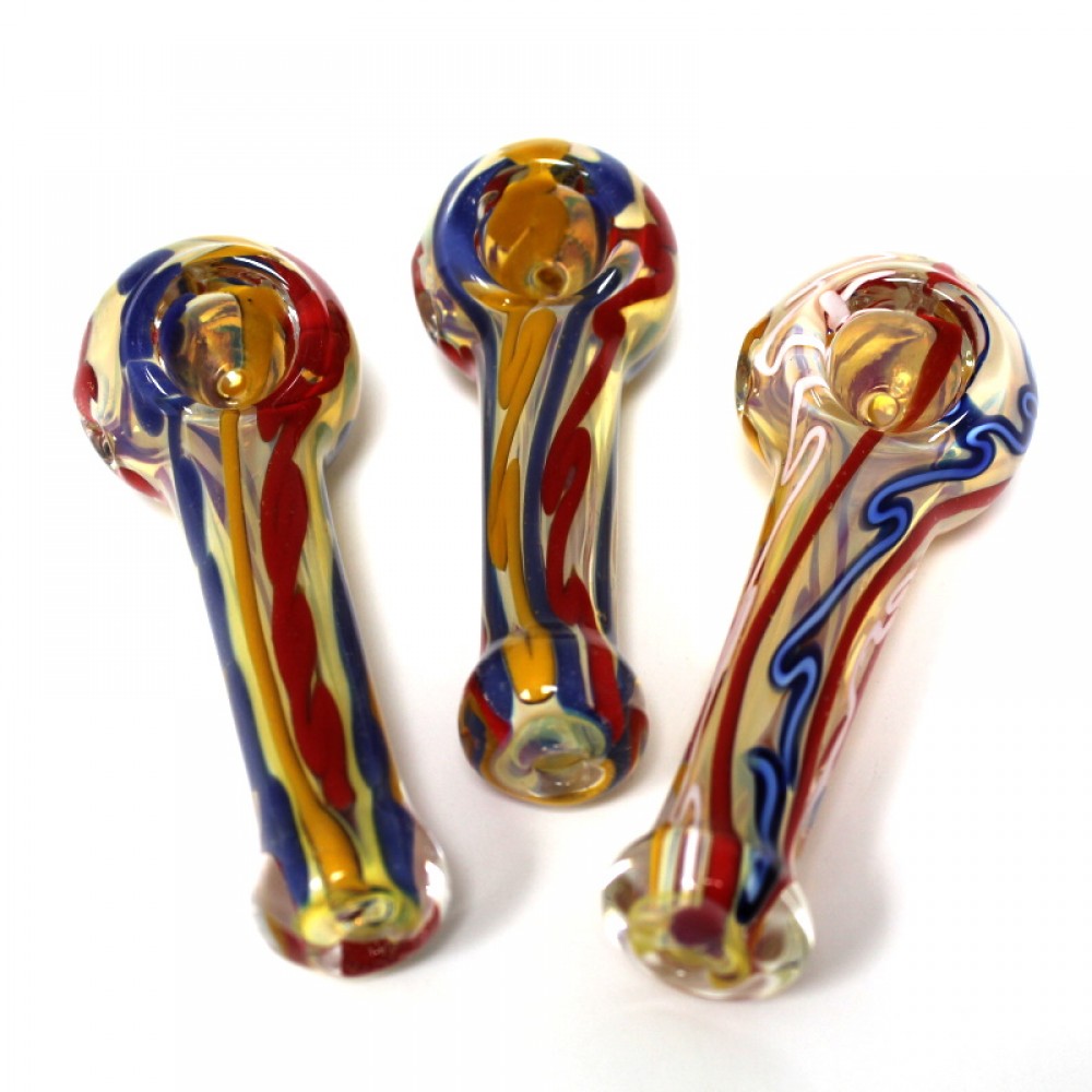 4.5'' Multi Color Heavy Duty Glass Hand Pipe