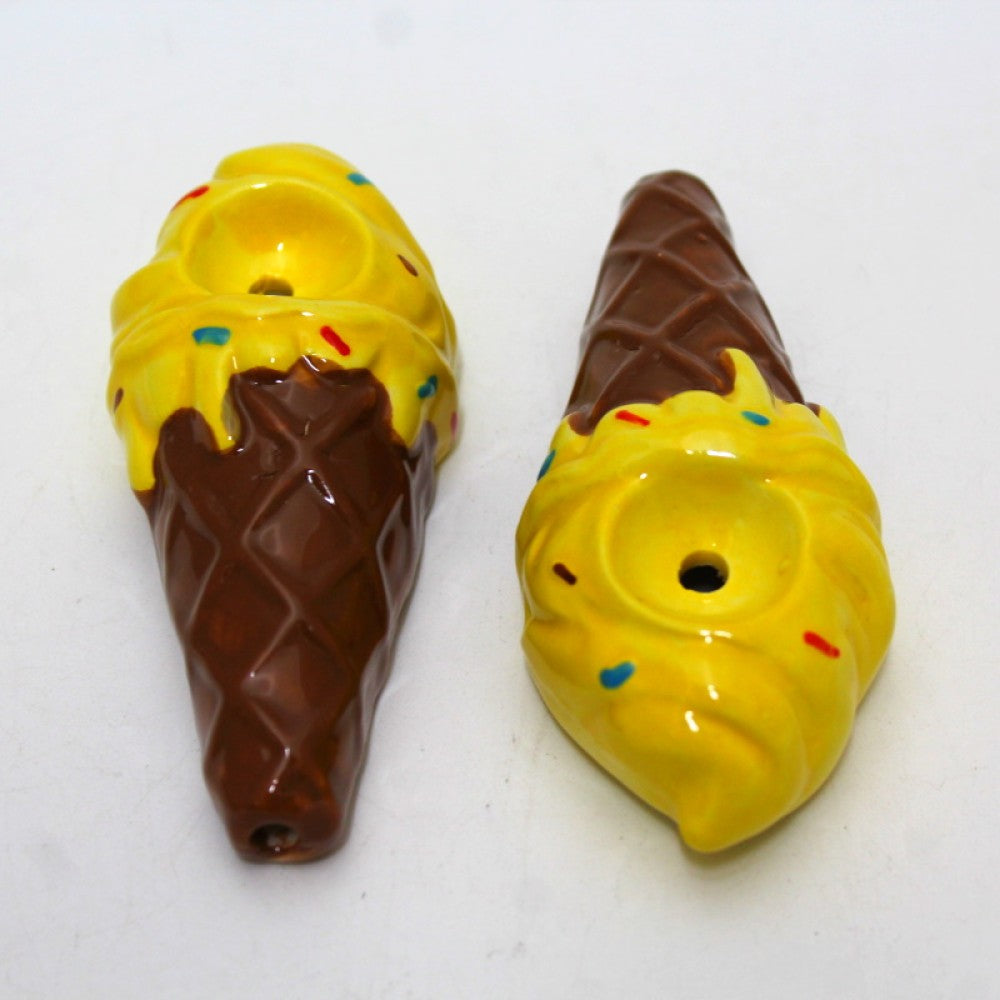 4" Ceramic Ice Cream Mini Hand Pipe