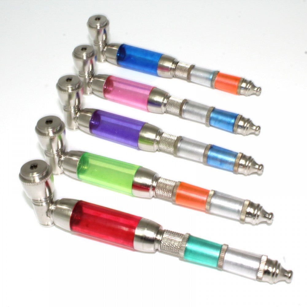 5.5'' Multi Color Plastic With Metal Hand Pipe With Cover