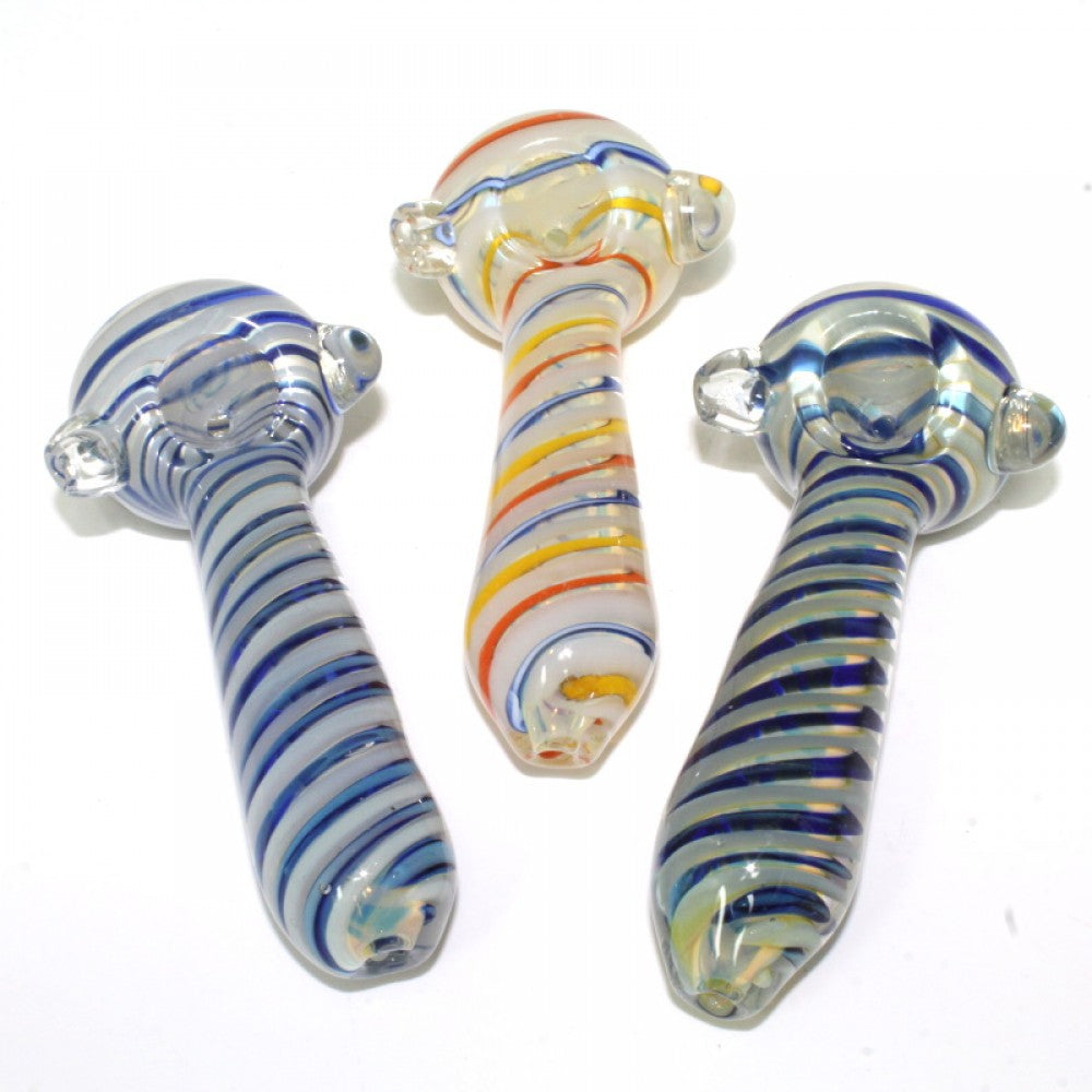 5'' Inner Swirl Color Extra Heavy Duty Glass Hand Pipe