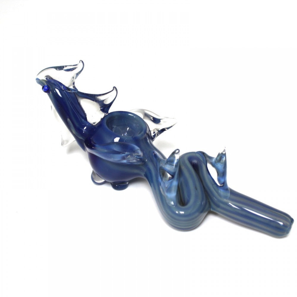 7'' Dragon  Shape Glass Hand Pipe