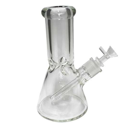 9mm thick clear beaker water pipe for smooth smoking experience