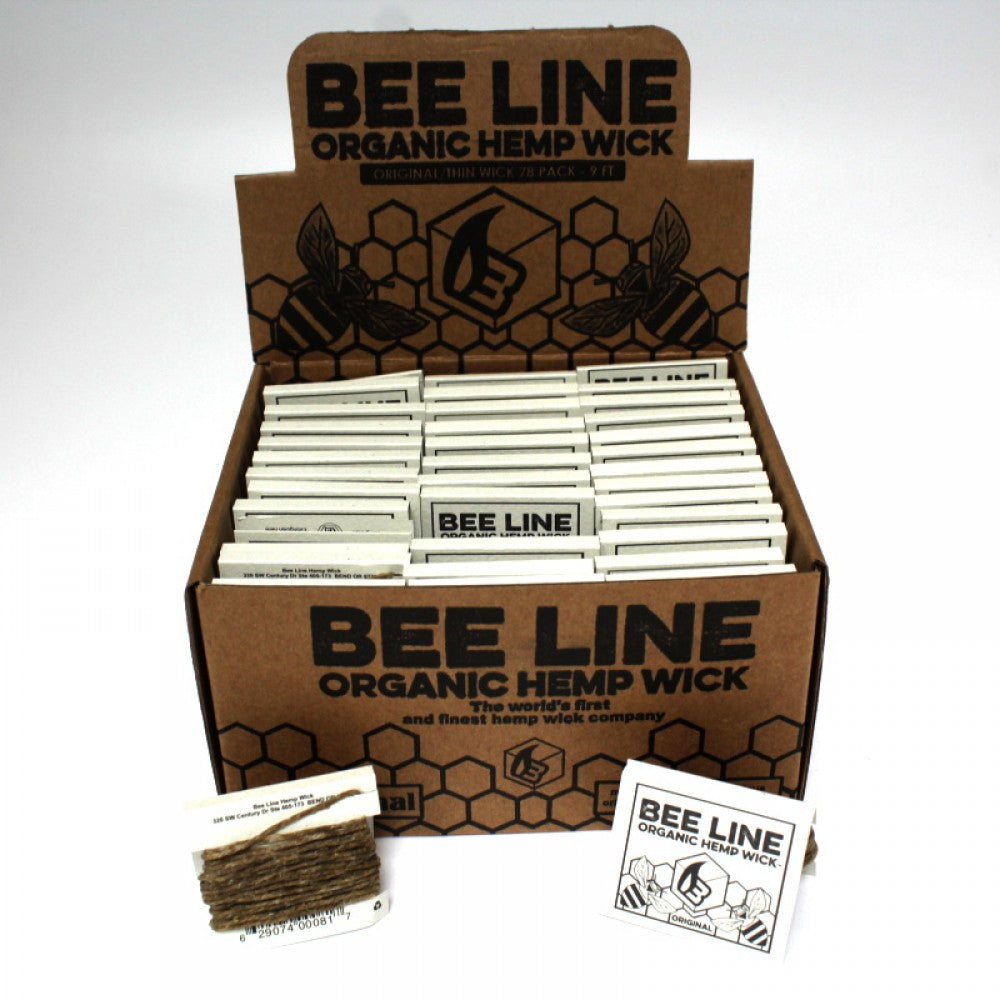 Bee Line Hemp Wick Thin Wick 9 FT / 78 CT Per Pack