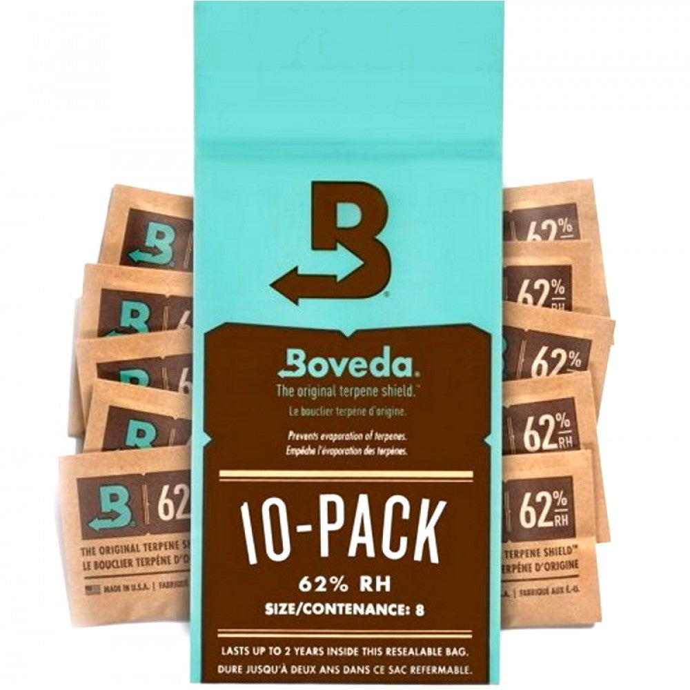 Boveda 2 - way Humidity Control 62% RH Size/Contenance : 8 / 10 Pack