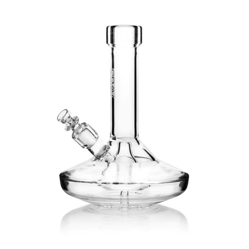 GRAV Small Wide Base Water Pipe - Clear GRAV Small Wide Base Water Pipe - Clear