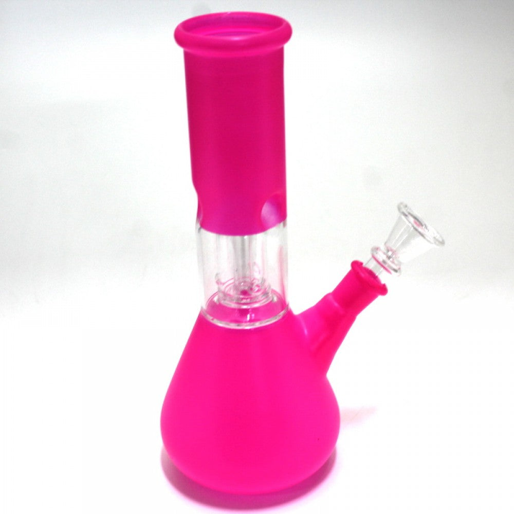 8'' Beaker Base Colorful Single Side Bowl Water Pipe