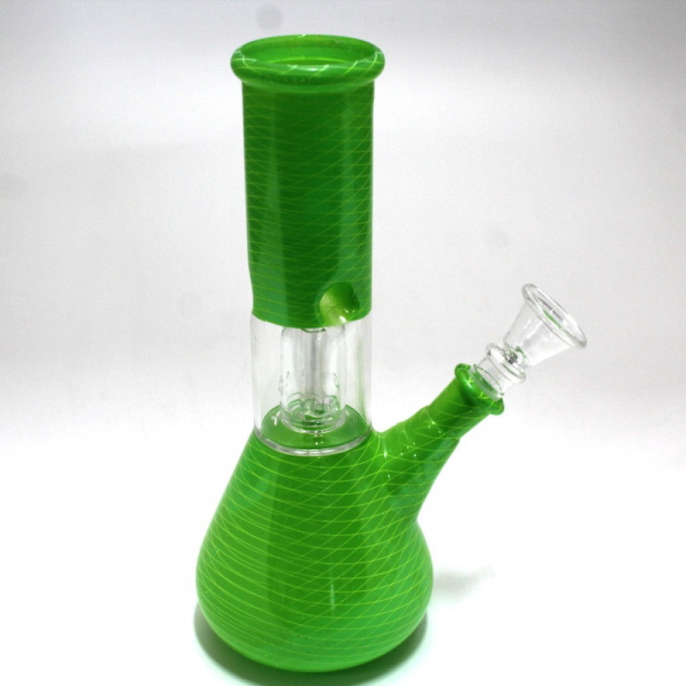 8'' Beaker Base Colorful Single Side Bowl Water Pipe