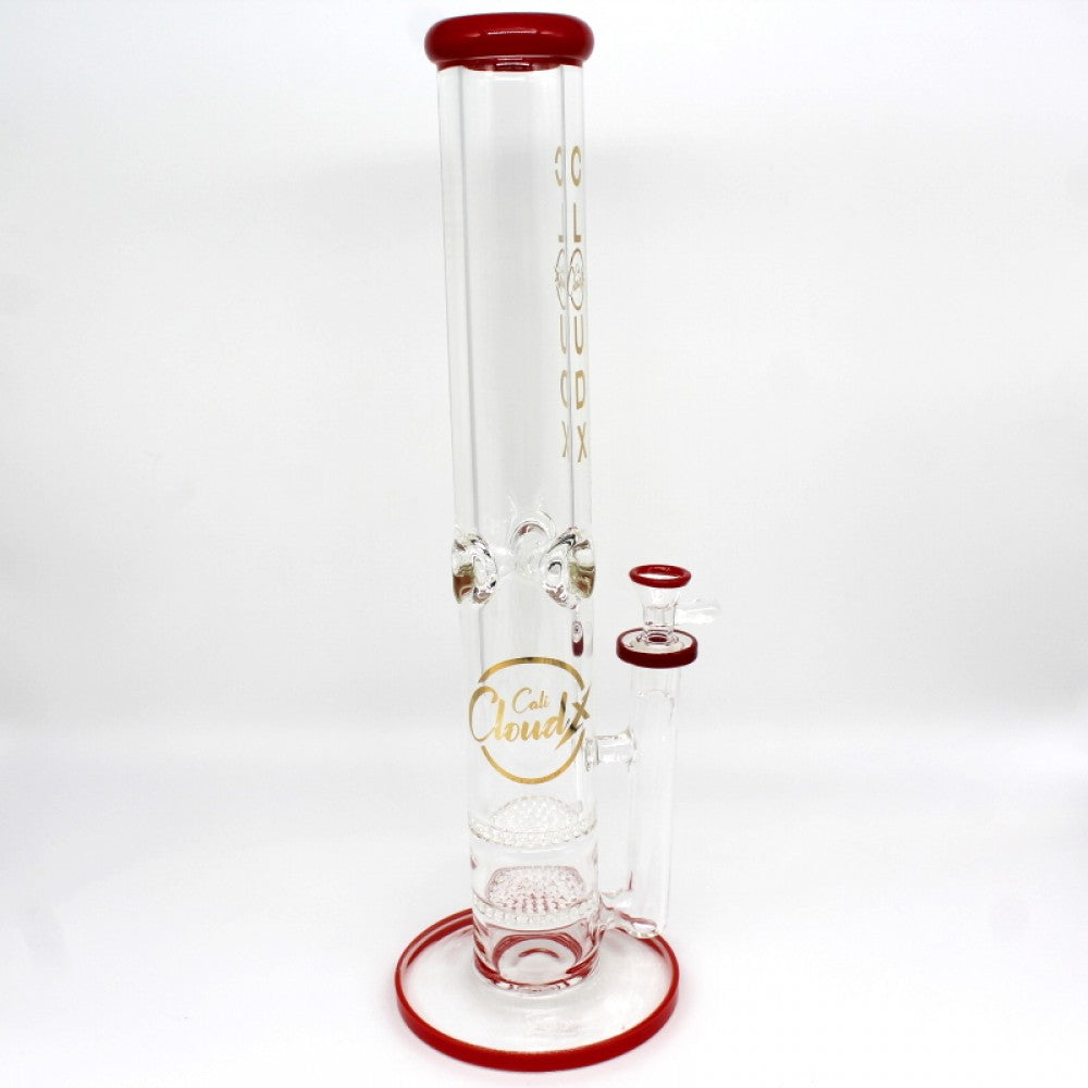 15'' DOUBLE HONEYCOMB STRAIGHT WATER PIPE G-G BY CALI CLOUDX