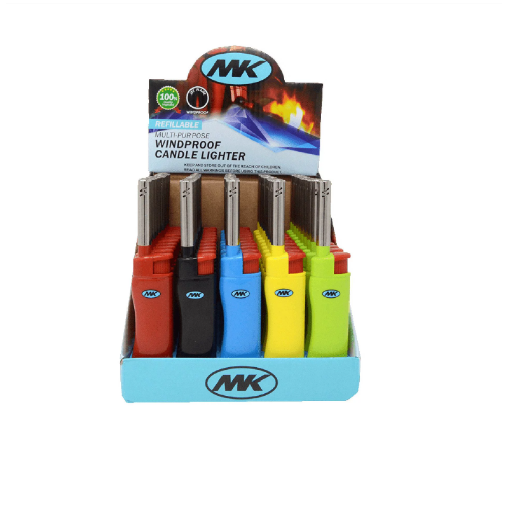 MK MINI WINDPROOF  LIGHTER 50PER DISPLAY