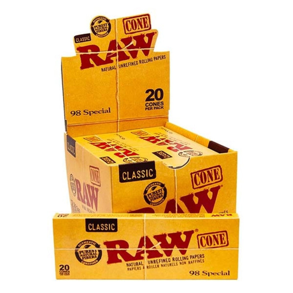 RAW Classic Cone 98 Special - 20 Cones/Pack of 12 Display