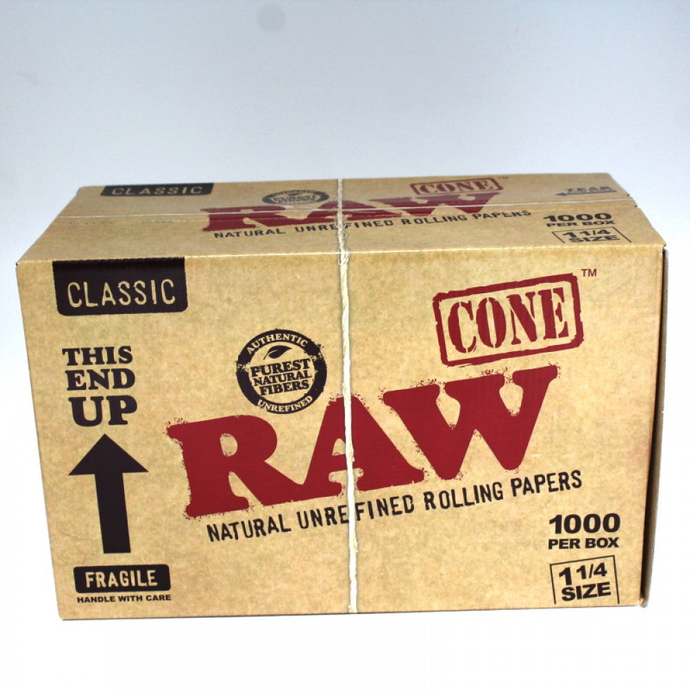 Raw Cone Classic 1 1/4 Size 1000 Per Box