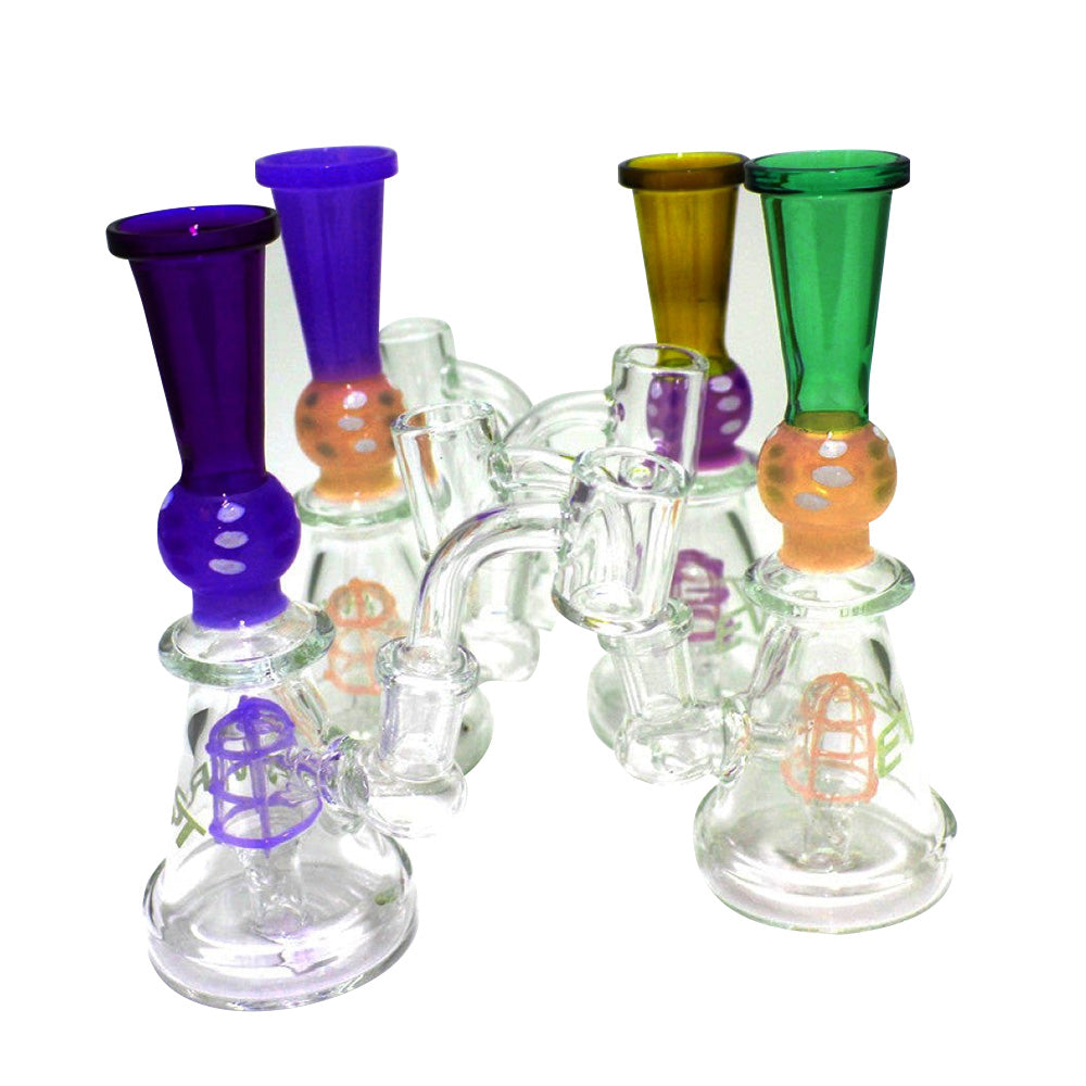 EVRST dotted color design dab rig water pipe with 14mm male banger