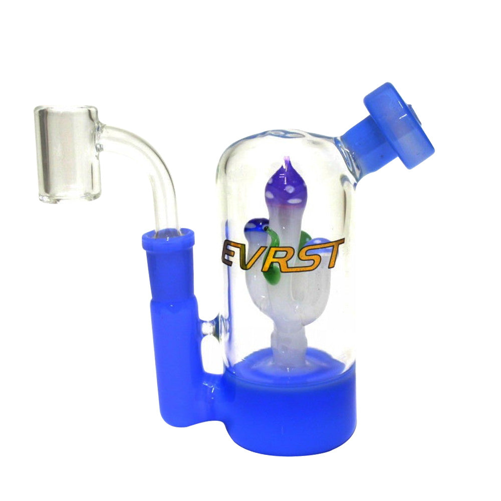 Small size EVRST dab rig water pipe with clear glass and 14mm connector
