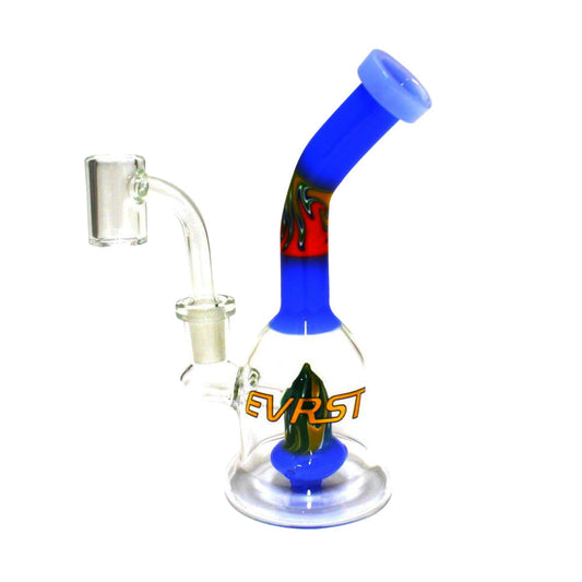 EVRST tube zig zag color dab rig water pipe with 14mm male banger