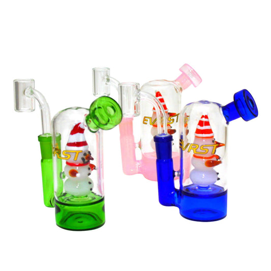 Small EVRST dab rig water pipe with 14 mm male banger