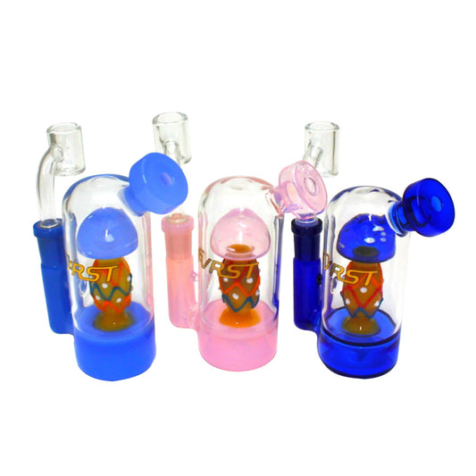 Small EVRST mushroom shape dab rig water pipe with 14 mm male banger 
